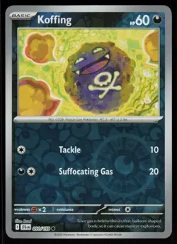 Koffing 091/159 Common Journey Together Pokemon Reverse Holo Near Mint - Image 1
