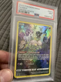 Mew GG10/GG70 Pokemon Crown Zenith: Galarian Gallery PSA 9 - Image 3