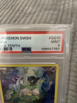Mew GG10/GG70 Pokemon Crown Zenith: Galarian Gallery PSA 9 - Image 4