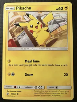 Pikachu 55/236 Pokemon Sun & Moon Unified Minds 2019 Regular NM - Image 1
