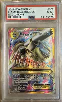 M Blastoise Ex Pokemon Xy Evolutions 102/108 PSA 9 - Image 1
