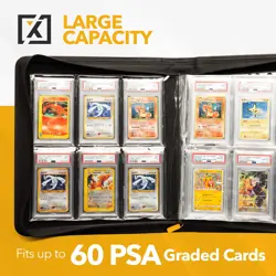 X PRO Graded Card Binder - Holds 60 Graded Slabs Suitable for PSA and CGC Sla... - Image 2