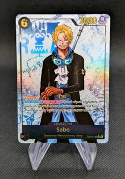 One Piece TCG Sabo SEC Alternate Alt Art OP 13-120 SEC Carry on His Will - Image 1