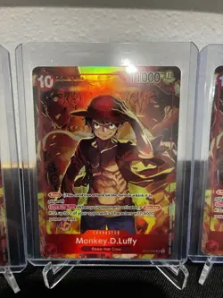 Lot One Piece Monkey D. Luffy Treasure Booster Promo ST10-006 Foil Alt Art x4 EN - Image 4