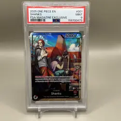 2025 ONE PIECE EN PROMO / PSA MAGAZINE EXCLUSIVE / SHANKS #001 / PSA 9 - Image 1
