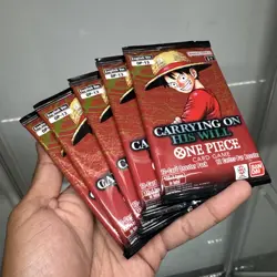 LOT of x5 SEALED Booster Packs - OP13 Carrying on His Will - One Piece TCG - Image 2