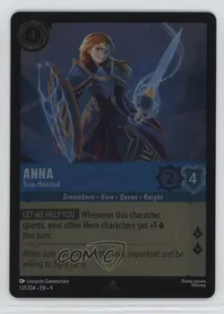 2025 Disney Lorcana - Fabled 9 Foil Anna True-Hearted #137 - Image 1