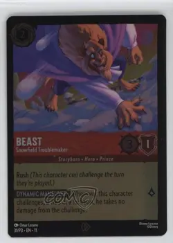 2025-Current Disney Lorcana - P3 Promos Beast Snowfield Troublemaker #31/P3 - Image 1