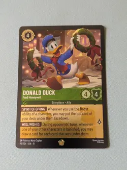 Donald Duck – Fred Honeywell #93/204 – Winterspell Cold Foil Lorcana - Image 1