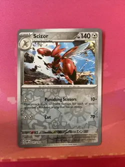 Pokemon Card Scizor Obsidian Flames Reverse Holo Rare 141/197 Near Mint - Image 1