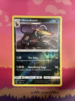 Pokemon Card Houndoom Crimson Invasion Reverse Holo Rare 59/111 Near Mint - Image 1