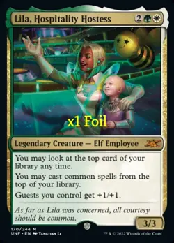 MTG Foil Unfinity UNF Lila, Hospitality Hostess MINT - Image 1