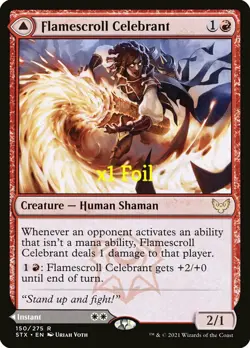 MTG Foil Strixhaven: School of Mages STX Flamescroll Celebrant MINT - Image 1