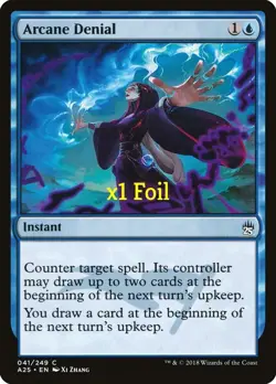 MTG Foil Masters 25 A25 Arcane Denial MINT - Image 1