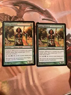 MTG Noble Hierarch CON English Foil x2 Rare Cards Multicolor Conflux JAPAN - Image 1