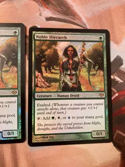 MTG Noble Hierarch CON English Foil x2 Rare Cards Multicolor Conflux JAPAN - Image 3
