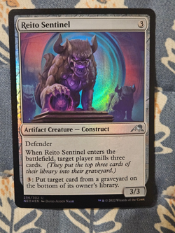 Reito Sentinel FOIL (256/574) Kamigawa Neon Dynasty MTG Magic the Gathering - Image 1
