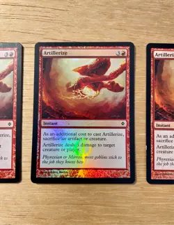 MTG Artillerize 3x Instant 79/175 Johann Bodin 2011 Red NM Non-Foil English - Image 2