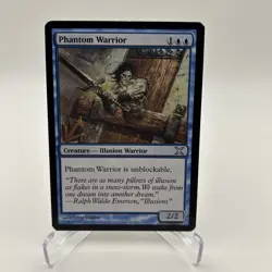 MTG 2007 Phantom Warrior - Creature, Illusion Warrior Tenth Edition 96/383 Blue - Image 1