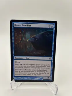 MTG 2013 Raven Familiar - Creature Bird Commander 2013 55/356 C13 Uncommon Blue - Image 1