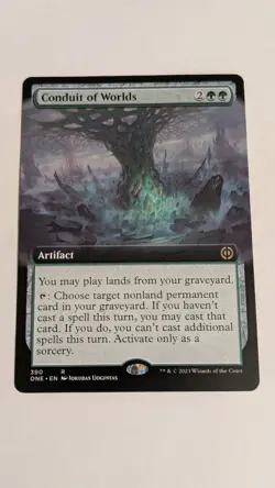 MTG Conduit of Worlds Borderless Extended Art Near Mint Regular 390 - Image 1
