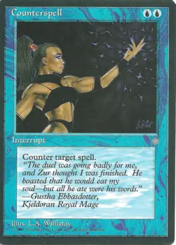 Vintage Magic The Gathering (MTG) : Ice Age : Counterspell - Image 1