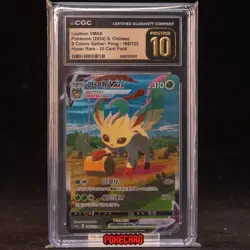 Leafeon VMAX HR CS4aC-166/132 Pokemon Card Chinese CGC P10 #1 - Image 1