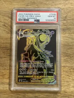 GRADED PSA 10 2022 Pokemon SWSH FA/SR Calyrex VMax Astral Radiance #TG30 - Image 1
