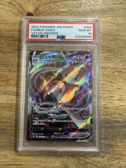 GRADED PSA 10 2022 Pokemon JPN.SWSH FA/Mew VMax VStar Universe #054 - Image 1