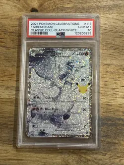 GRADED PSA 10 2021 Pokemon Celebrations FA/Reshiram Classic COLL #113 - Image 1
