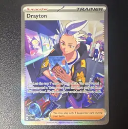 Drayton Pokemon TCG Surging Sparks Full Art Holo SIR 244/191 - Image 1