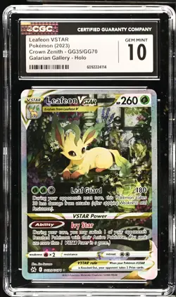 LEAFEON VSTAR GG35/GG70 GALARIAN GALLERY HOLO POKEMON CGC 10 GEM MINT - Image 1