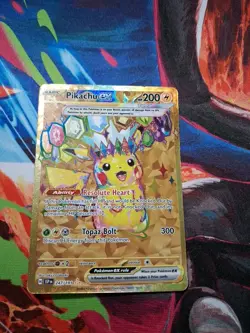 Pokemon Pikachu ex 247/191 Sv08 Surging Sparks Full Art Holo Hyper Rare English - Image 1
