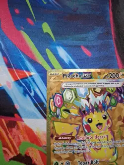 Pokemon Pikachu ex 247/191 Sv08 Surging Sparks Full Art Holo Hyper Rare English - Image 2