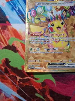 Pokemon Pikachu ex 247/191 Sv08 Surging Sparks Full Art Holo Hyper Rare English - Image 5