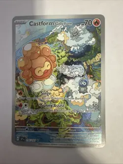 Pokemon TCG Castform 195/191 Surging Sparks Illustration Rare Near Mint - Image 1