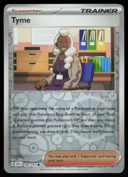 Tyme 190/191 Uncommon Surging Sparks Pokemon Reverse Holo Near Mint - Image 1