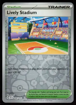 Lively Stadium 180/191 Uncommon Surging Sparks Pokemon Reverse Holo Near Mint - Image 1