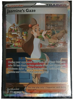 Pokemon TCG - Jasmine's Gaze Full Art Holo SIR - SV08: Surging Sparks #245/191 - Image 1