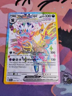 Pokemon TCG Surging Sparks Hydreigon EX 223/191 Full Art Ultra Rare Holo - Image 1