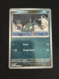 Trubbish (Master Ball Pattern) 059/086 Sv: White Flare Holo Pokemon TCG - NM - Image 1