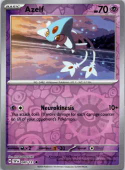 Azelf 080/191 Common Surging Sparks Pokemon Reverse Holo Near Mint - Image 1
