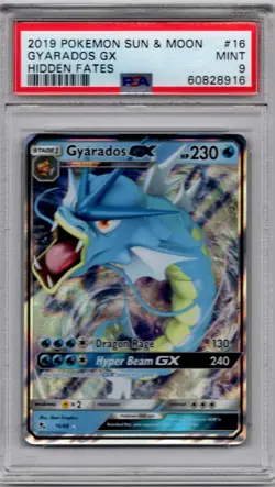 Pokemon - PSA 9 MINT Hidden Fates Holo Gyarados GX 16/68 - Image 1