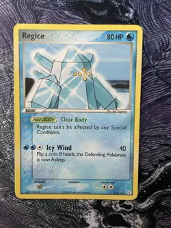 Pokemon: Ex Holon Phantoms | Regice #27/110 Non-Holo LP - Image 1