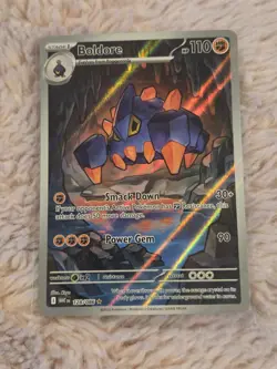 Boldore 128/086 Illustration Rare Pokemon TCG SV White Flare Pack Fresh Nm - Image 1