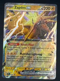 ZAPDOS EX 049 HOLO PROMO SCARLET & VIOLET PROMO POKEMON NM/M - Image 1