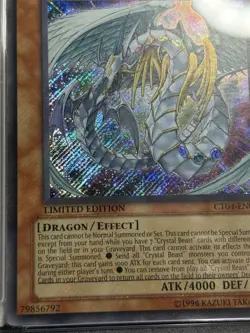FOIL BLEED Rainbow Dragon CT04-EN005 PSA 8 YuGiOh 2007 Secret Rare - Image 4