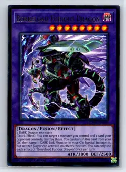 Borreload Furious Dragon MZMU-EN099 Rare Maze of Muertos Yu-Gi-Oh Lightly Played - Image 1