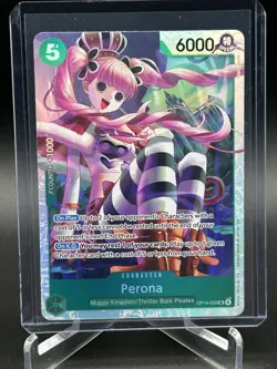 One Piece TCG Perona OP14-033 SR The Azure Sea's Seven NM - Image 1