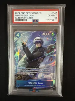 PSA 10 Trafalgar Law Alt Art One Piece 500 Years in the Future OP07-047 English - Image 1